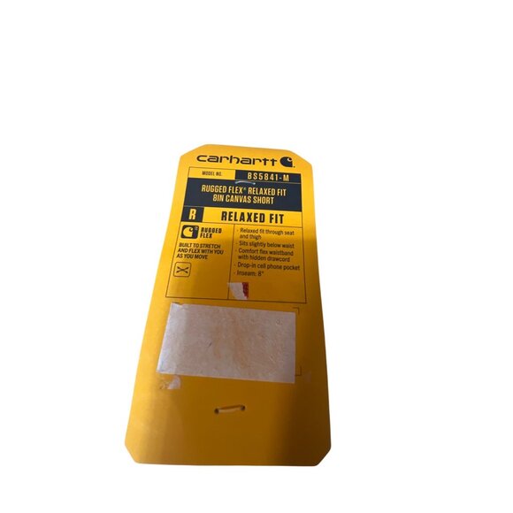 Carhartt Mens Rugged Flex Relaxed Fit 8-Inch Canvas Shorts Gray Size 50 - Picture 3 of 4